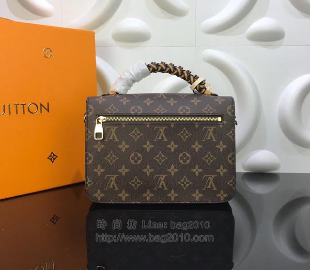 LV女包 M44669 路易威登 Pochette Metis手袋 LV手工編織單手柄包 LV老花包 LV斜挎女包  ydh3008